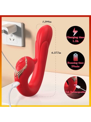 Clitoris Licking G-Spot Vibrator for Women and Couples